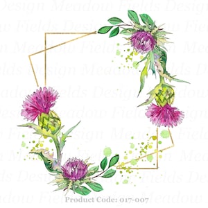 Cadre de chardon png, png de couronne de chardon, clipart de sublimation, pngs écossais, cadeaux d'Ecosse, souvenirs des Highlands, instantané