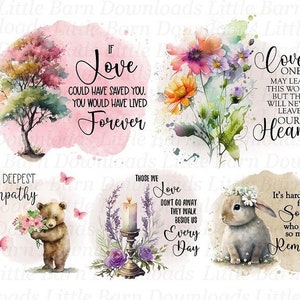Memorial clipart, Memorial PNG, sublimatie graphics, glijbaan stickers, afdrukbare transfers, In Loving Memory, bundel - BZ016