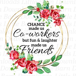 Le hasard a fait de nous des collègues fichier png pour sublimation, le plaisir et le rire nous ont fait des amis, imprimables retraite, clipart collègues, cadeau de retraite
