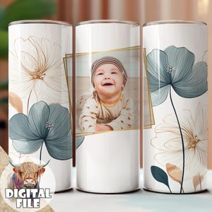 Emballage photo gobelet PNG 20 oz design pour sublimation, papier gobelet photo, téléchargement immédiat, fête des pères, fête des mères, imprimable