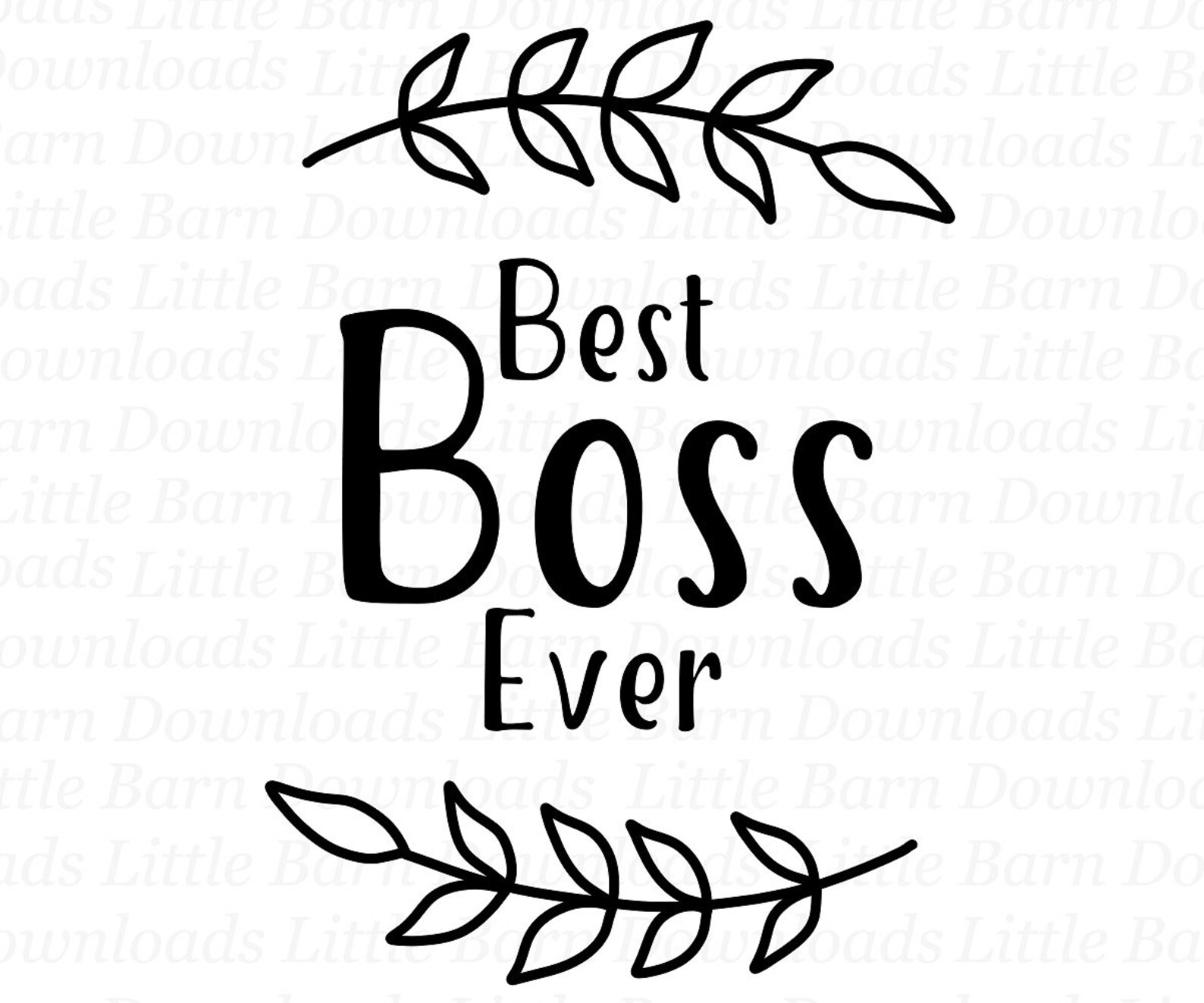 Best Boss Ever Png Thank You Boss Gift for Boss Boss Print Etsy