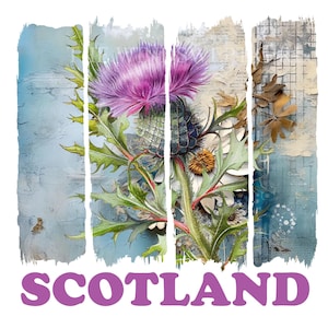 Scotland PNG File: Scottish Sublimation Design (Digital Download, 12x12in, 300dpi)