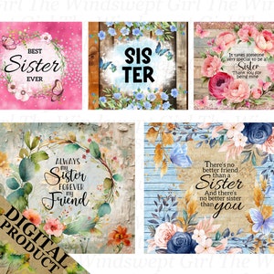Bundle sublimation gobelet soeur 20 oz, gobelets soeur, téléchargement immédiat, fichiers numériques uniquement, imprimables soeur, gobelets sans couture - BZ015
