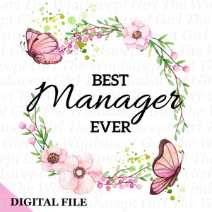 Mejor gerente de la historia PNG Clipart, Sublimación de equipo, Regalo de agradecimiento a empleados, Compañero de trabajo, Descarga instantánea, SOLO DIGITAL