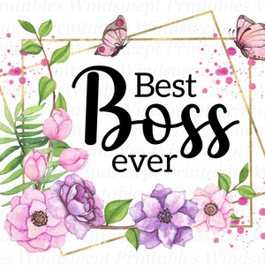 Best Boss Ever Clipart Bundle, PNG Sublimation Bundles, Instant ...
