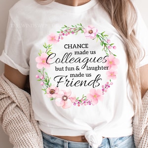 Der Zufall machte uns Kollegen Sublimation, machte uns Freunde png, Ruhestand Clipart, Mitarbeiter PNG, Ruhestand Printables, Freund bei der Arbeit Geschenk