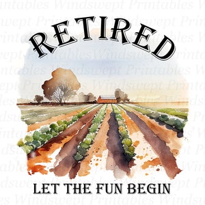 Clipart retraite, PNG à la retraite, motifs par sublimation, décalcomanies pour toboggan aquatique, transferts imprimables, officiellement retiré, téléchargement immédiat