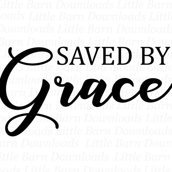 Saved by Grace Decal Etsy