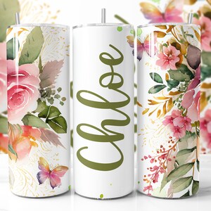 Fügen Sie Ihren eigenen Text hinzu, 20 Unzen Skinny Tumbler Wrap, PNG Tumbler Design, Sublimations-Download, nahtlose Tumbler, NUR DIGITAL, rosa Rosen, Rose