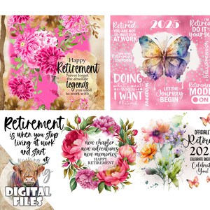 Fichiers PNG retraite pour sublimation, clipart retraite, je suis à la retraite, téléchargements immédiats, cadeau de retraite imprimable, cadeau de retraité - BZ007