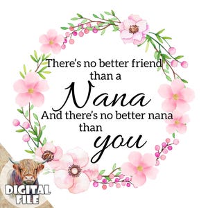 Non esiste un clipart di Nana migliore per la sublimazione e la stampa, file PNG di Nana, download immediato, stampe per la festa della mamma, sublimazione di Nana