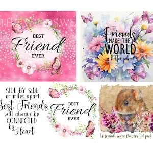 Friend PNG Bundle, Friendship Clipart, Bestie Gift Ideas, Sublimation Graphics, Instant Download, Printables, Gift For Friend - BZ006