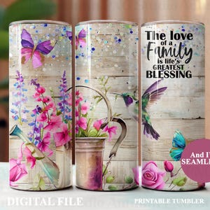 Die Liebe einer Familie 20 Unzen Becher - Sublimation DIGITAL Design in PNG-Format, nahtlose dünne Becher, sofortiger Download, druckbar