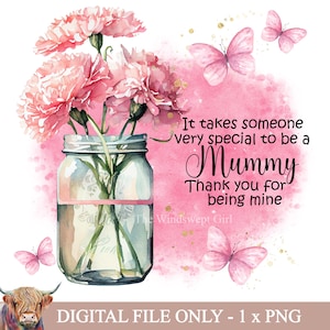 Se necesita alguien muy especial para ser mamá Archivo de sublimación en formato PNG, descarga instantánea, imprimibles para el Día de la Madre, imprimible, clipart