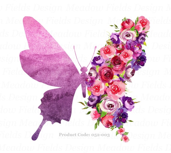 Sublimacion de mariposas florales pngs de mariposas siluetas de mariposas transferencias florales sublimacion bonita disenos de toboganes de agua con flores Etsy Mexico