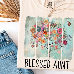 Gesegnete Tante Clipart für Sublimation, Tante Shirt Sublimation, Tante Clipart, Png Datei, sofortiger Download, Tante Printables, Boho, CR