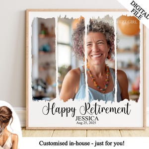 Panneau de retraite personnalisé au format PNG pour impression ou sublimation, imprimables de retraite, cadeau de retraite, photo de retraite, retraité, CR