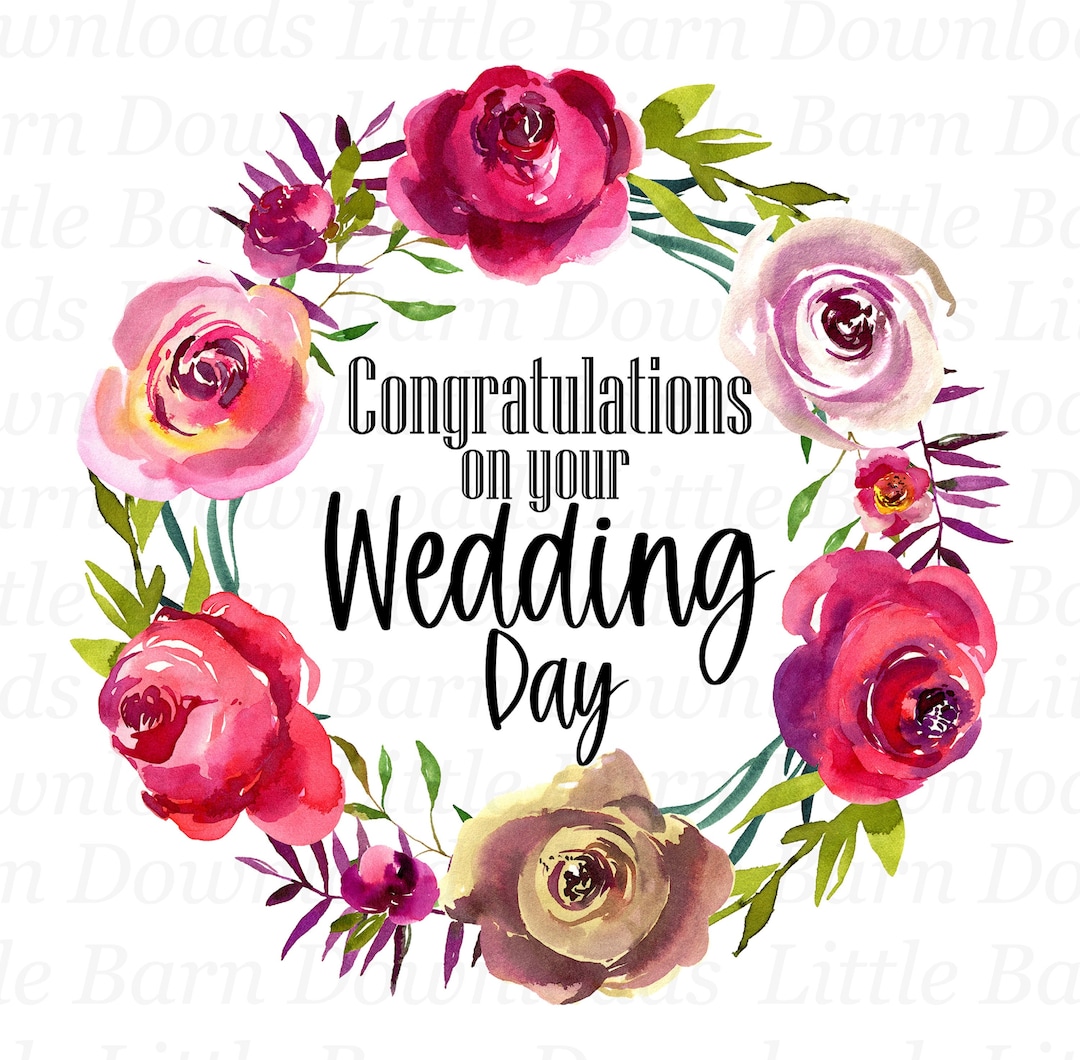 Congratulations On Your Wedding PNG Wedding Clipart Digital Decals congratulations-on-your-wedding-png-wedding-clipart-digital-decals