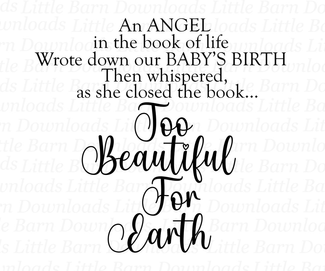 An Angel in the Book of Life PNG, Too Beautiful for Earth Clipart, Loss