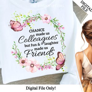 Le hasard a fait de nous un fichier en sublimation au format PNG, un ami de travail, des impressions sur la retraite, un collègue png, téléchargement immédiat, clipart