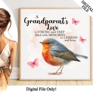 Archivo PNG de amor de abuelos para sublimación, clipart de nietos, clipart de nietos, descarga instantánea, abuela PNG, abuelo Robin