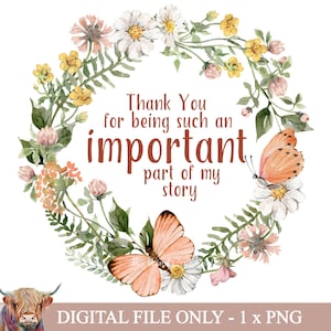Danke, dass Sie Teil meiner Geschichte sind, Clipart in PNG-Format für Sublimation, Sublimationsgrafiken, PNG-Datei, druckbares Geschenk für Lehrer