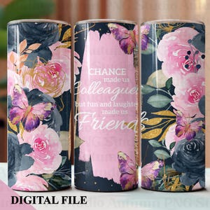Le hasard nous a fait créer un design en sublimation pour gobelet 20 oz, téléchargement par sublimation d'amis, gobelet sans couture ami, NUMÉRIQUE, téléchargement immédiat