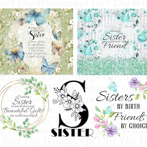 Fichiers pour sublimation soeur, soeur clipart, téléchargement immédiat, impression sur emballage soeur soeur, ensemble soeur, soeur à usage Commercial - BZ015