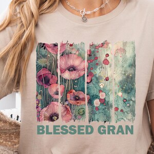 Gesegnete Gran Clipart für Sublimation, Gran Shirt Sublimation, Gran Clipart, PNG Datei, sofortiger Download, Gran Printables, Geschenk für Gran