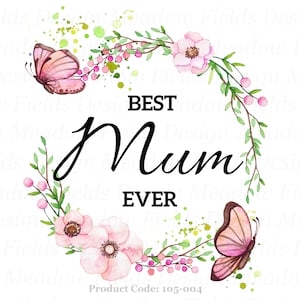 La mejor mamá del mundo png, gracias mamá, regalo para mamá, transferencias de tobogán de agua, sublimación del día de la madre, archivos de imágenes prediseñadas digitales, flores rosas