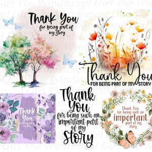Grazie per aver fatto parte della mia storia Clipart, file di sublimazione, download immediato, file PNG, stampe di compleanno, stampe, insegnante - BZ029