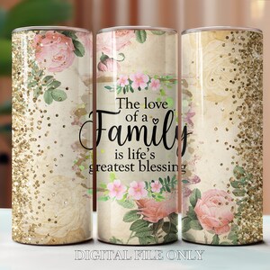 Gobelet sans couture de la famille 20 oz en téléchargement numérique, sublimation de la famille, fichier PNG de la famille, téléchargements instantanés, transferts imprimables, clipart