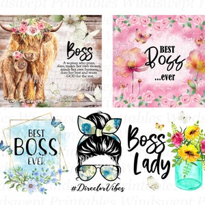 Bester Boss aller Zeiten, Clipart Bundle, PNG Sublimationsdateien, sofortiger Download, Boss Printables, Boss Becher - BZ028