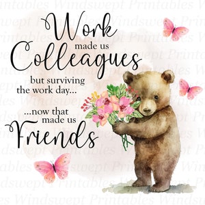 Le travail a fait de nous une sublimation, fait de nous des amis png, sublimation de retraite, clipart collègue, cadeaux de retraite, transferts par sublimation