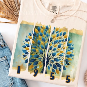 Clipart 70e anniversaire au Format PNG pour sublimation, chemise d'anniversaire 1955, cadeau 70e anniversaire pour femme, imprimables 70e anniversaire