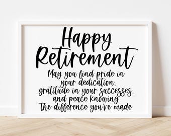 Happy Retirement Clipart: Difference You've Made PNG File for Sublimation (PRINTABLE) - BZ159
