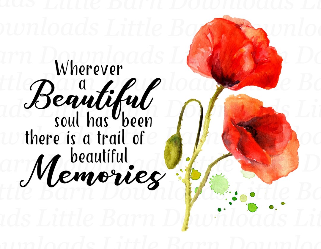 Memorial Clipart, Beautiful Soul, Memorial Sublimation, Digital