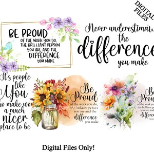 Moge je trots zijn op het werk dat je doet PNG, Clipart Employee Appreciation Day, medewerker afdrukbaar, collega png, instant download - BZ024
