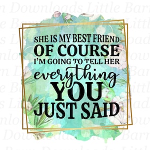 Best Friend Clipart in PNG Format for Sublimation, Friends PNG, Friendship Sublimation Designs, Instant Download, Friend Printables, Bestie