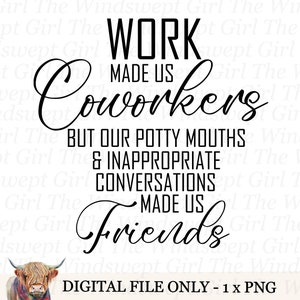 Clipart de collègues, fichier PNG collègue, amis à imprimer, cadeau de remerciement pour employé, sublimation graphique, instantané