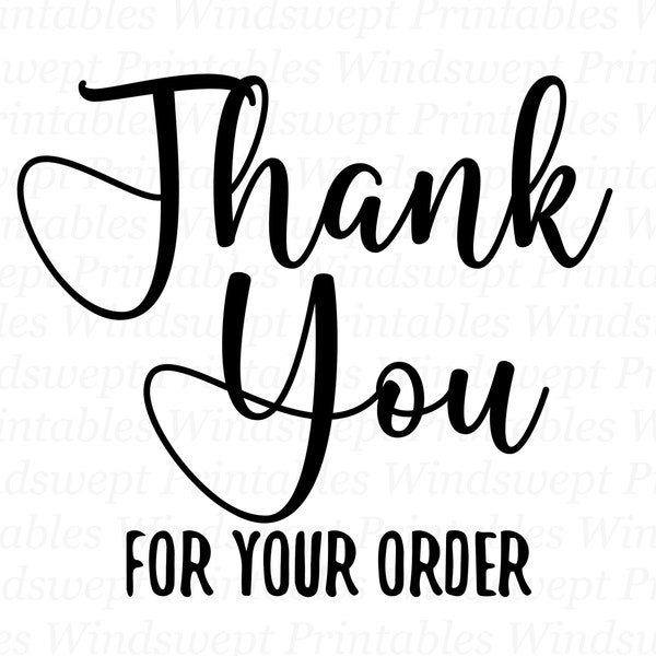 Thank You For Your Order PNG, Thank You Clipart, Small Business Mama PNG, Sublimation Graphics, Waterslide Decals