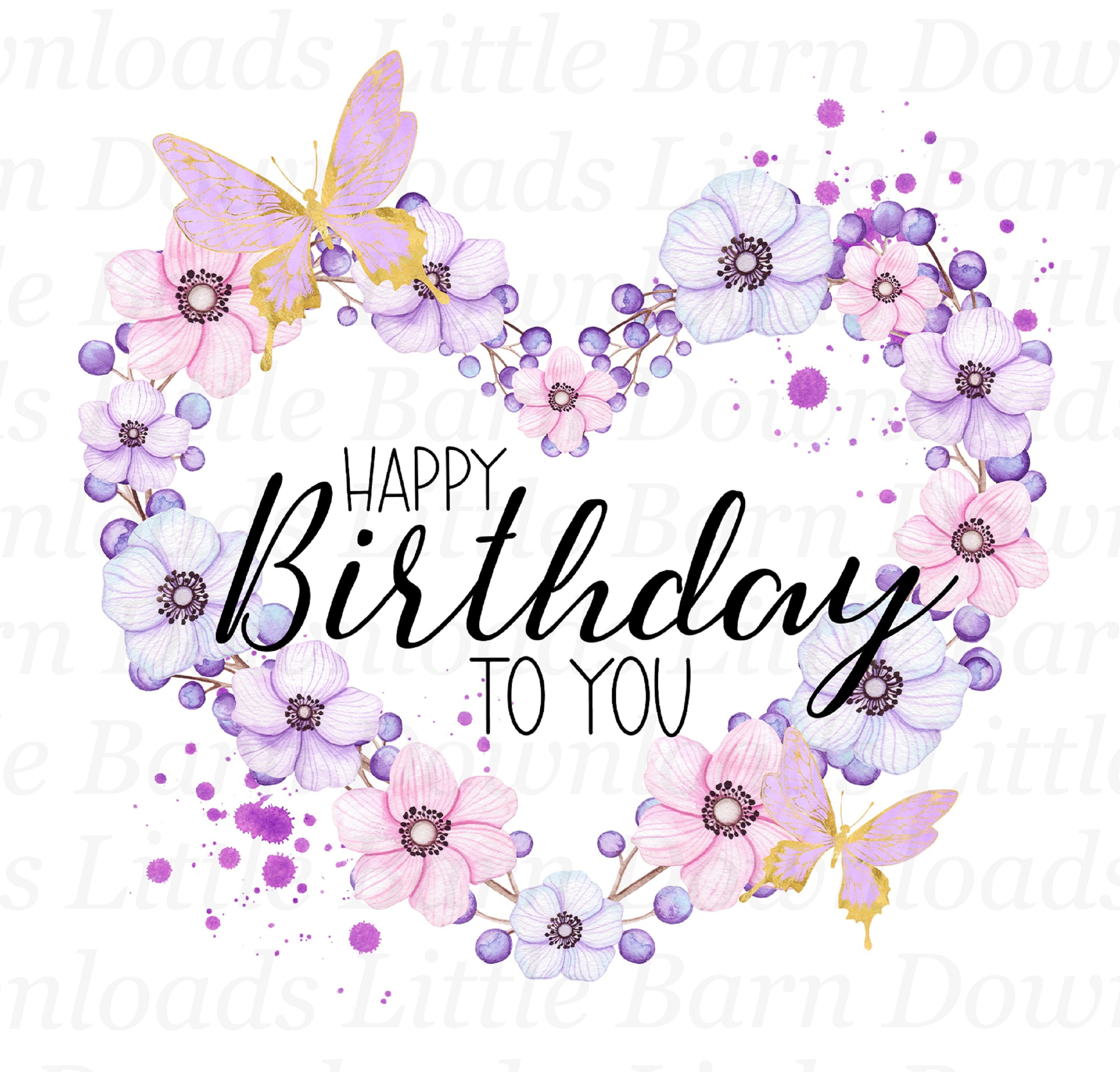 Happy Birthday to You Clipart Birthday Sublimation - Etsy