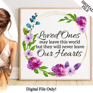 Geliefden mogen deze wereld verlaten PNG, Memorial Clipart, Rouw PNG, Sympathy Gifts, In Loving Memory Sublimatie, Instant Download