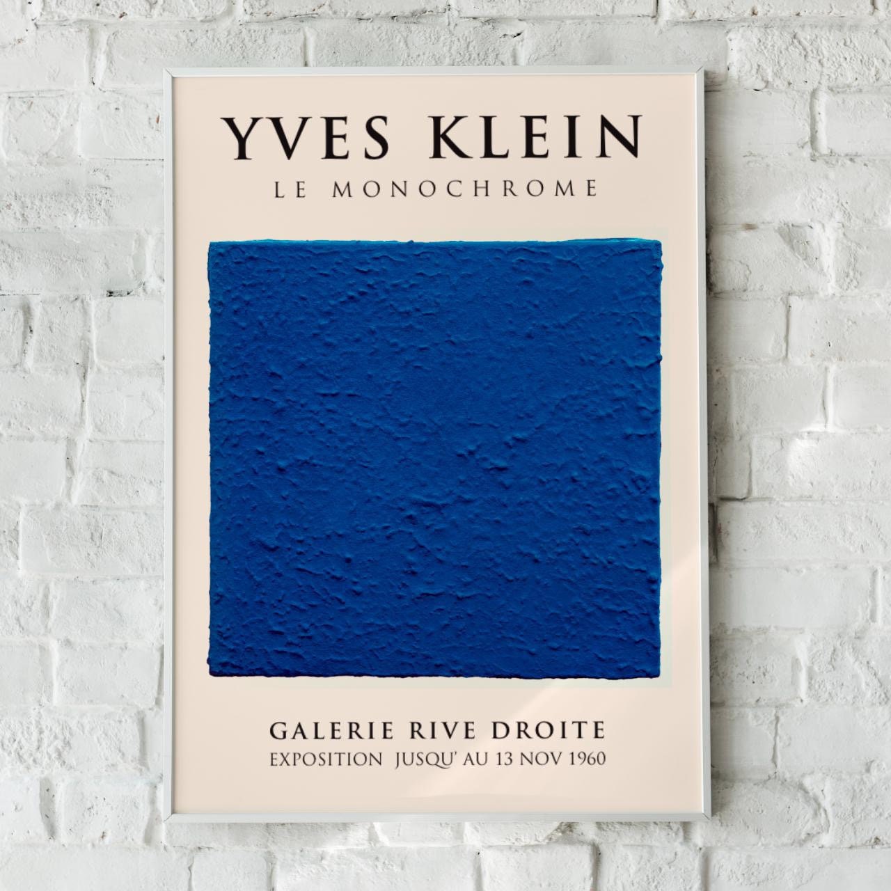 Yves Klein Blue Monochrome Art Print Artist Print Etsy