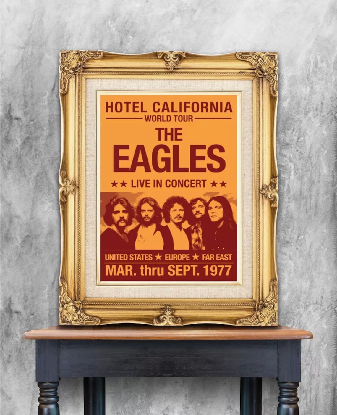 The Eagles Concert Poster The Eagles Print Eagles Modernised Etsy