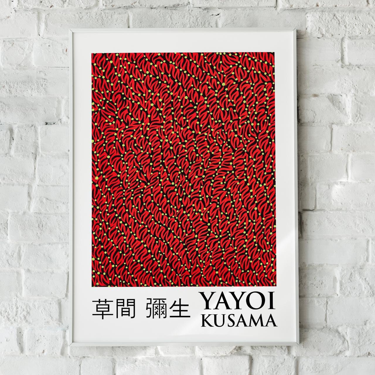 Pop Art Home Decor Yayoi Kusama Art Print Japanese Contemporary Art