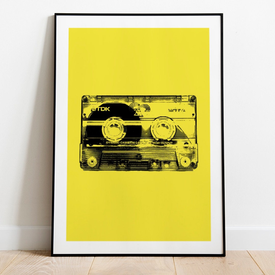 Retro Cassette Pop Art Print Wall Art Print Etsy
