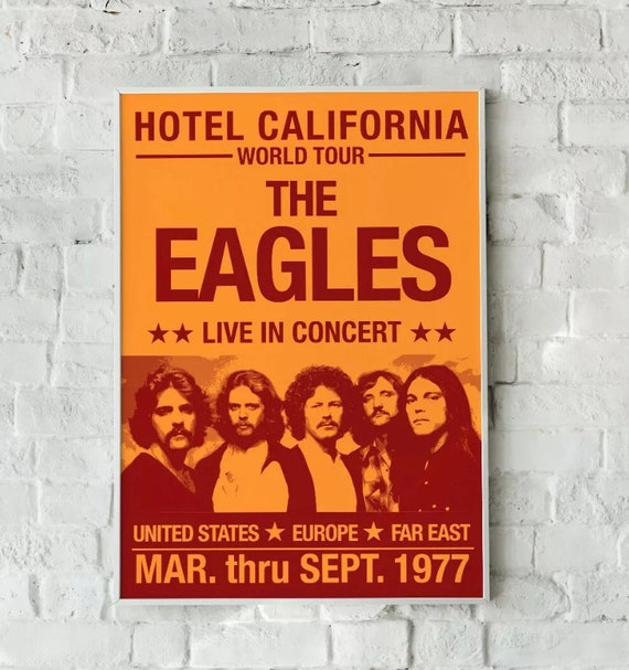The Eagles Concert Poster The Eagles Print Eagles Modernised Etsy