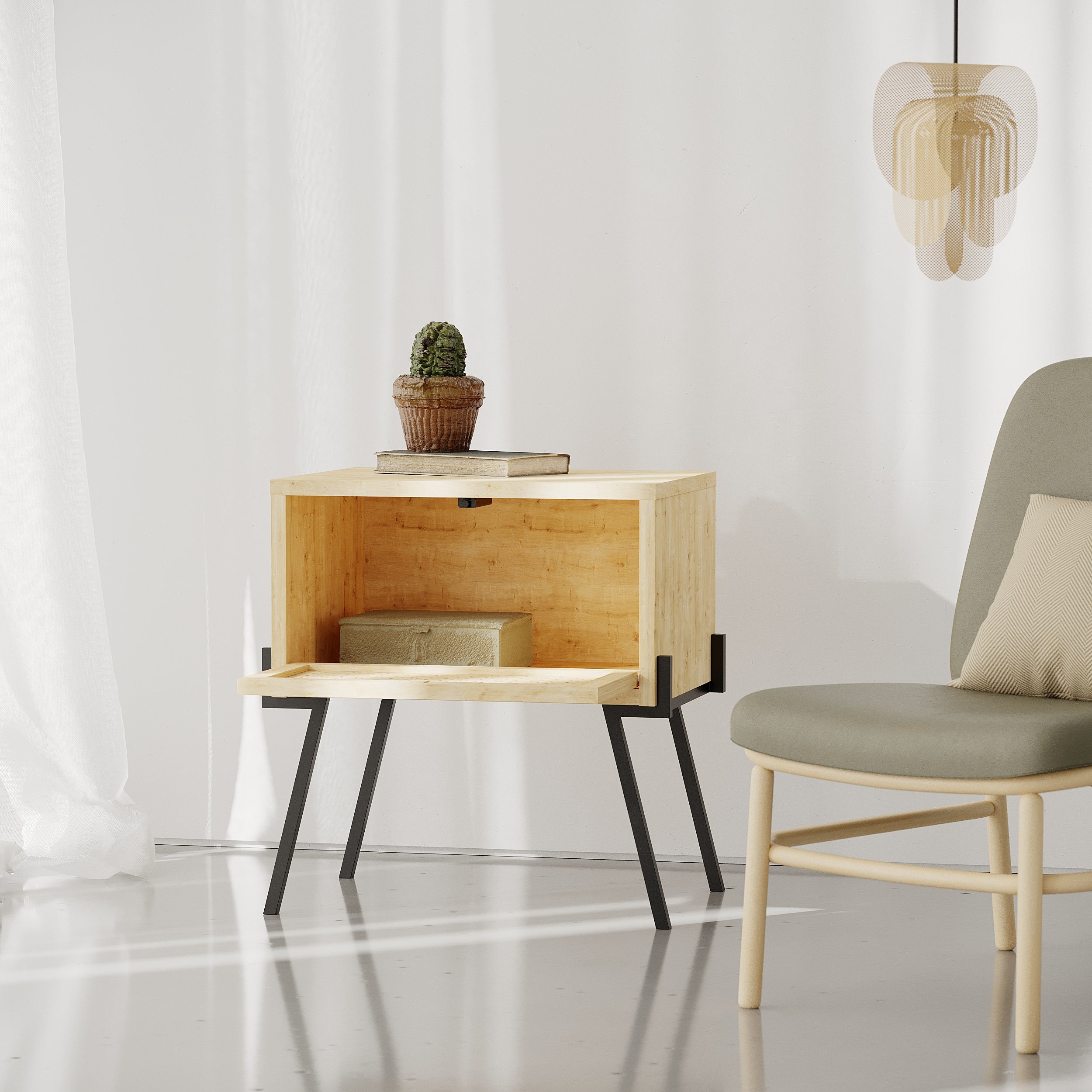 akira scandi style side table target