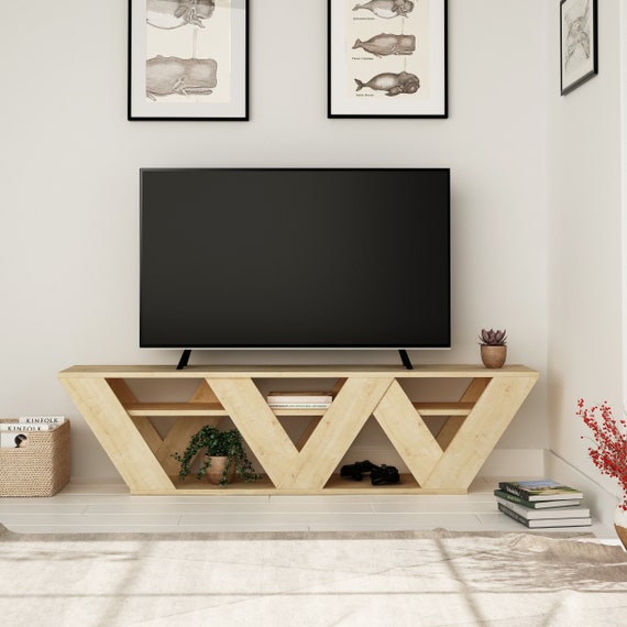 Tien Vakantie verwijderen Leddy Tv Stand Unique Tv Stand Contemporary Living Room | Etsy